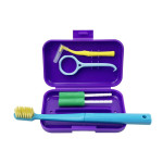 Set for the care of aligners, purple